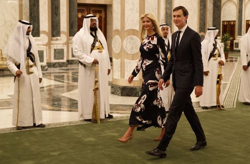 Der Chef-Berater des US-Präsidenten, Jared Kushner, und Ivanka Trump im Königspalast in Riad (Saudi-Arabien) Foto: AP