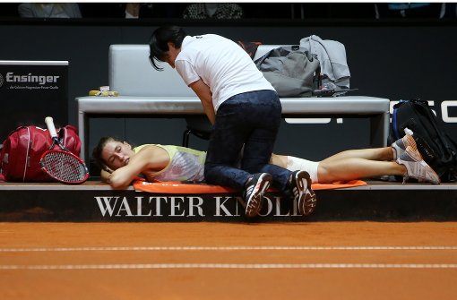 Verletzungspech bei Andrea Petkovic in Stuttgart. Foto: Pressefoto Baumann