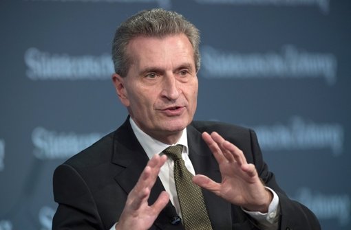 Günther Oettinger schwört Firmen auf die vierte industrielle Revolution ein. Foto: dpa