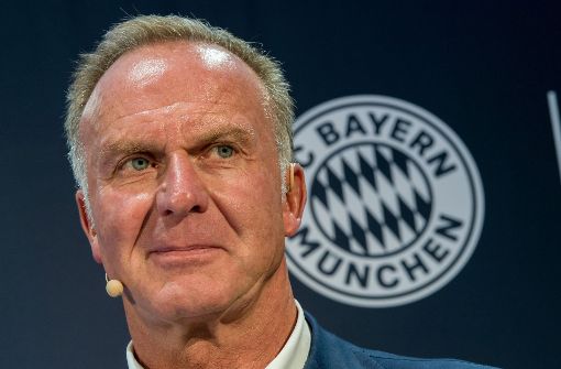 Übellaunig: Bayerns Vorstandschef Karl-Heinz Rummenigge kritisiert in einem Interview Äußerungen diverser Spieler. Foto: dpa