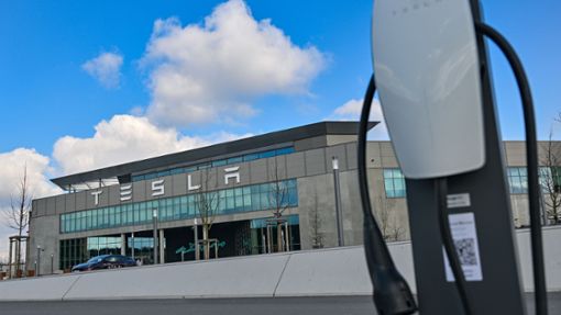 Die Tesla-Gigafactory in Grünheide. Foto: Patrick Pleul/dpa