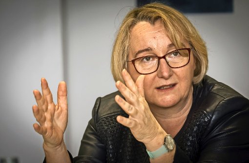 Wissenschaftsministerin Theresia Bauer beim Redaktionsbesuch Foto: Lichtgut/Achim Zweygarth