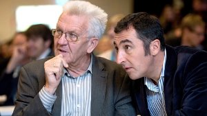 Nicht nur Cem Özdemir (rechts) findet die angeblichen Äußerungen von Jürgen Trittin zu den Grünen in Baden-Württemberg befremdlich. Foto: dpa
