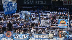 Die Unterstützung im Gazi-Stadion gegen den TSV Steinbach Haiger war wieder hervorragend. Foto: Pressefoto Baumann/Hansjürgen Britsch