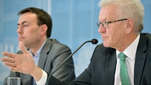 Winfried Kretschmann und Nils Schmid werden vor der Landtagswahl an Diskussionsrunden der StN und der StZ mit der AfD teilnehmen Foto: dpa