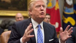 Präsident Donald Trump legt los. Foto: AFP