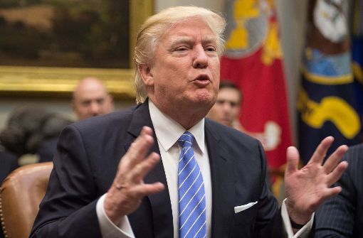 Präsident Donald Trump legt los. Foto: AFP