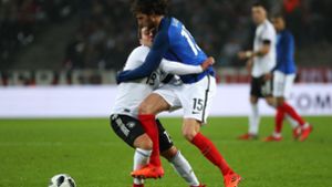 Götze gegen Rabiot: Das Duell Deutschland gegen Frankreich endet 2:2 Foto: dpa