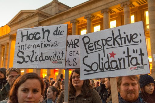 In Stuttgart gab es bislang noch keine Pegida-Demo - dafür schon zwei Veranstaltungen dagegen. Foto: www.7aktuell.de | Frank Herlinger