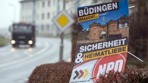 In Büdingen hat die NPD bei der Kommunalwahl Anfang März 10,2 Prozent der Stimmen geholt. Foto: dpa