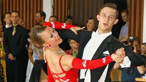 Yana Rodriguez und Markus Winter sind sein 2008 ein Paar – aber nur auf dem Parkett. Die beiden tanzen für den tus Stuttgart. Foto: privat
