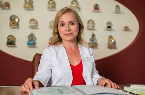 Christine Urspruch als Kinderärztin  in der Serie „Dr. Klein“, die im ZDF abgesetzt wird. Foto: dpa