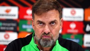 Durch die Niederlage gegen Atalanta Bergamo drohen Liverpool und Trainer Jürgen Klopp nun das Aus in der Europa League. Foto: Peter Byrne/PA Wire/dpa