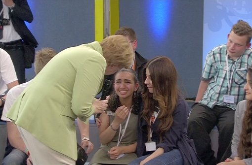 Die weinende Reem hatte Deutschland berührt – viele übten aber auch Kritik an der Kanzlerin Angela Merkel. Foto: NDR/dpa