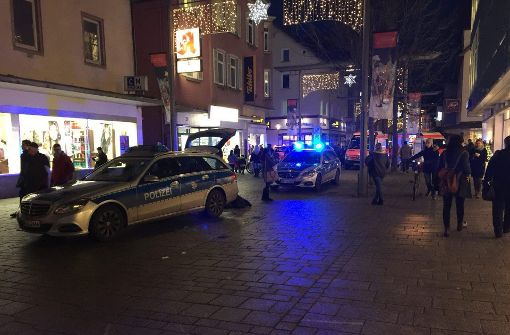 Am Donnerstagabend kam es in Esslingen in der Bahnhofstraße nach einem Streit zu einem Messerangriff. Foto: 7aktuell.de/Timo Reichert