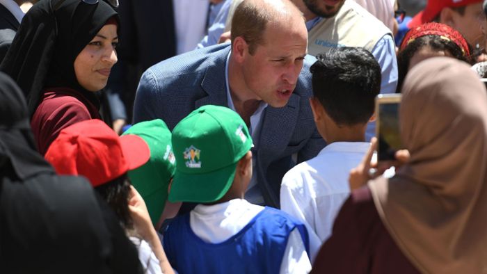 Prinz William trifft Flüchtlinge aus Bürgerkriegsland Syrien