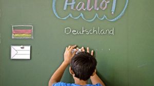 In Vorbereitungsklassen  sollen die  Schüler  vor allem die  deutsche Sprache  lernen. Foto: dpa