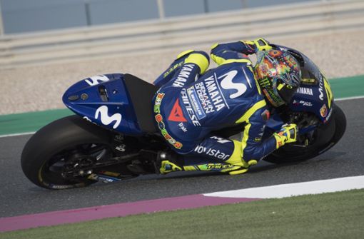 Schrill und schnell: Valentino Rossi auf seiner Yamaha Foto: Getty