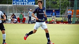 Macht auf dem HTC-Feld ganz schön Wirbel: der U-18-Nationalspieler Lukas Trompertz. Foto: Claudia Deyle