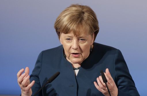 Kanzlerin Merkel bei der Münchner Sicherheitskonferenz. Foto: AP
