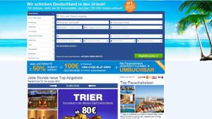 Drei Unternehmen der Unister-Gruppe melden nun Insolvenz an, darunter auch das Online-Portal Ab-in-den-Urlaub. Foto: @www.ab-in-den-urlaub.de