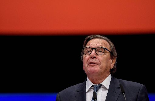 Altkanzler Gerhard Schröders Tätigkeit für Rosneft bleibt umstritten. Foto: AFP