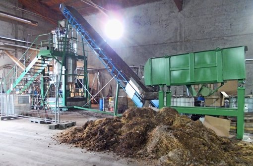 Kompostieranlage der Jettinger Firma Smartcarbon. Hier werden Bioabfälle zu Kohleprodukten verwertet, um Energie zu erzeugen und Flüssigdünger.  Foto: Smartcarbon