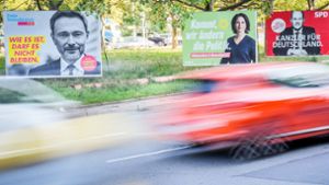 Lindner, Baerbock, Scholz – FDP, Grüne und SPD sind die Gewinner der Bundestagswahl. Wo haben sie besonders stark zugelegt? Foto: dpa/Kay Nietfeld