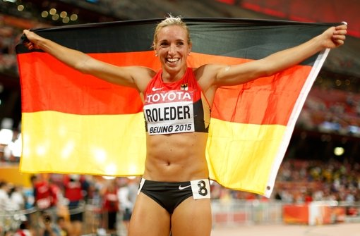 Überraschung in Peking: Cindy Roleder gewinnt die Silbermedaille über 100 Meter Hürden. Foto: Getty Images AsiaPac