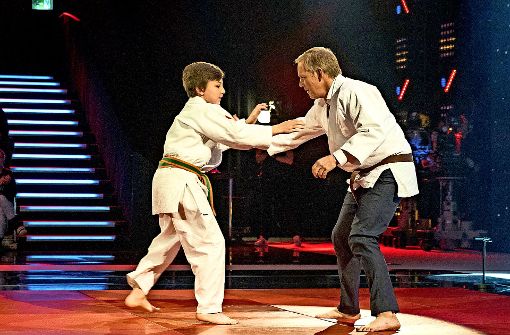 Judo-Duell auf der Matte: Bela und Johannes B. Kerner Foto: ZDF