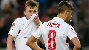 Der VfB Stuttgart muss gegen Hannover 96 womöglich auf Alexandru Maxim und Moritz Leitner (rechts) verzichten. Foto: dpa