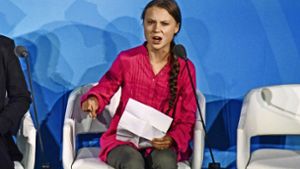 Der Klimagipfel stand im Zeichen der jungen Klimaaktivistin Greta Thunberg. „Wenn ihr uns im Stich lasst, werden wir euch nie verzeihen“, sagte sie. Foto: AFP/Stephanie Keith Foto:  