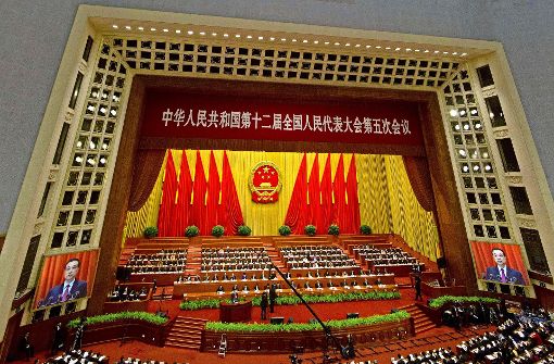 Beim Volkskongress steht die chinesische Staatsführung den Abgeordneten Rede und Antwort. Foto: AP
