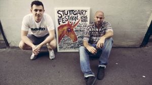 Alexander Föll (links) und Tobias Reisenhofer planen das erste Stuttgart Festival - wir zeigen, welche Bands man auf keinen Fall verpassen darf. Foto: Lichtgut/Leif Piechowski
