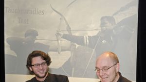 Johannes F. Kretschmann (links) und Markolf Hoffmann versprechen einen unterhaltsamen Abend. Foto: Loebe