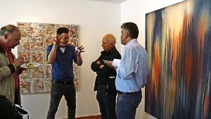 Andreas Pucher (links) ist an der Galerie Thomas Fuchs mitbeteiligt. Foto: Nina Ayerle