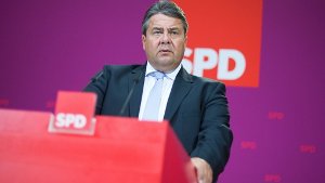 Die SPD um Sigmar Gabriel beim Parteikonvent in Berlin. Foto: dpa