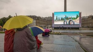 Nicht nur beim Frühlingsfest, auch beim Trickfilm-Festival hatten die Besucher in diesem Jahr mit viel Regen zu kämpfen. Foto: Lichtgut/Max Kovalenko