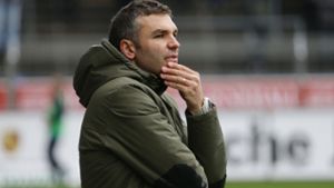 Tomislav Stipic, der Trainer der Stuttgarter Kickers, hofft auf drei Punkte gegen den FC Hansa Rostock. Foto: Pressefoto Baumann