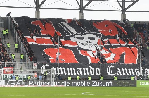 Das Commando Cannstatt ist eine der führenden Ultra-Gruppierungen des VfB Stuttgart. Foto: Pressefoto Baumann