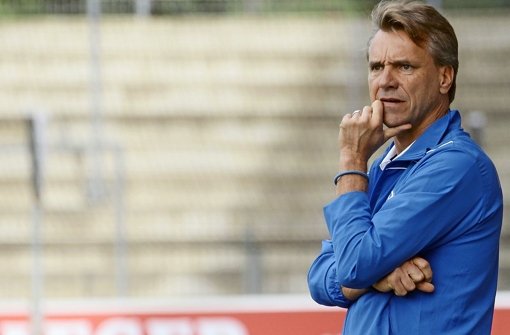 Dauerkandidat Horst Steffen: Wo ein Trainerstuhl wackelt, ist der Kickers-Coach als Nachfolger im Gespräch Foto: Baumann