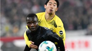 Schoss das erste Tor: Chadrac Akolo vom VfB Stuttgart. Foto: AFP