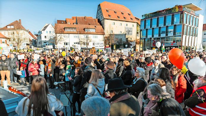 Protest gegen rechts: Böblingen wehrt sich gegen Hass und Hetze