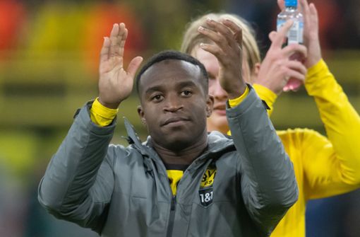 Youssoufa Moukoko hat bei Borussia Dortmund zuletzt stark aufgespielt. Foto: dpa/Bernd Thissen