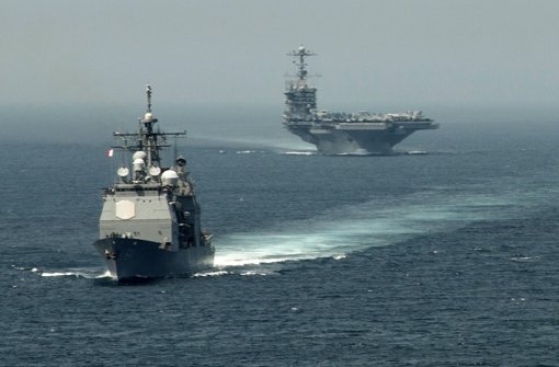 In der Nähe des US-Flugzeugträger „USS Harry S. Truman“ sollen iranische Raketen getestet worden sein. Foto: AFP