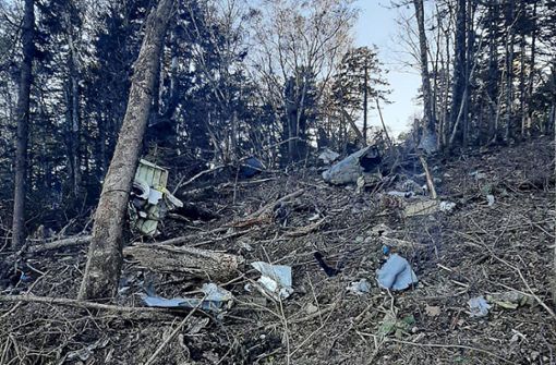 Die Trümmerteile des abgestürzten Flugzeugs befinden sich in der Nähe der Stadt Chabarowsk in Russland. Foto: dpa/Mikhail Degtyarev Telegram Accou