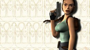Eine frühe Version der Computerspielfigur Lara Croft. Das erste „Tomb Raider“ erschien vor 20 Jahren. Foto: Archiv
