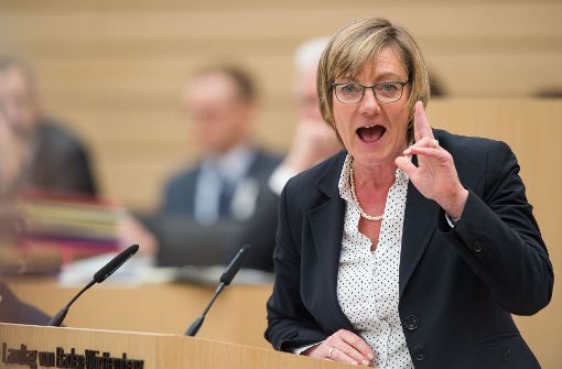 Die Finanzministerin Edith Sitzmann (Grüne) verteidigt des Haushalt der grün-schwarzen Landesregierung. Foto: dpa