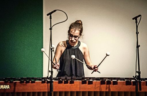 Kaja Wlostowska tritt am 10. November mit ihrer Marimba   in der Musikhochschule auf. Foto: Oliver Röckle