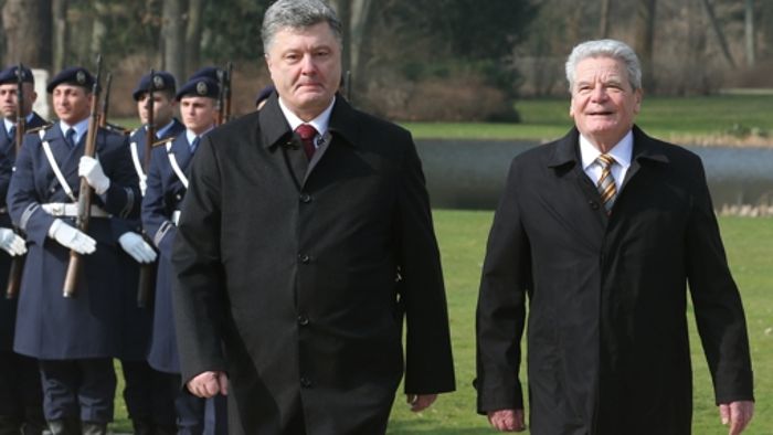 Gauck begrüßt Poroschenko